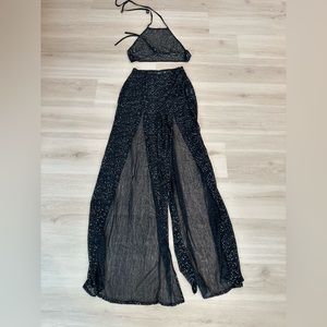 2 piece Missguided black coverup